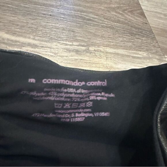 COMMANDO Control Legging Women Medium Faux Leather Extra High Waist Black - Picture 7 of 7